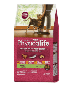 ユニ・チャーム Physicalife(フィジカライフ) 室内猫シニア用 10歳頃? チキン入りロゴ